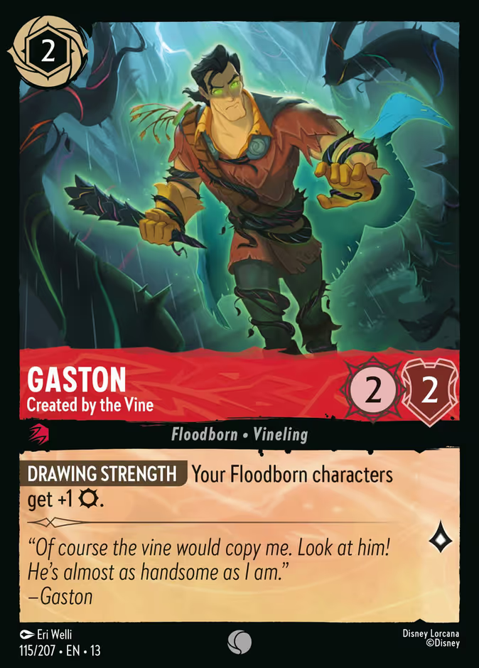 Gaston - Created by the Vine - 115/207 - Cold Foil