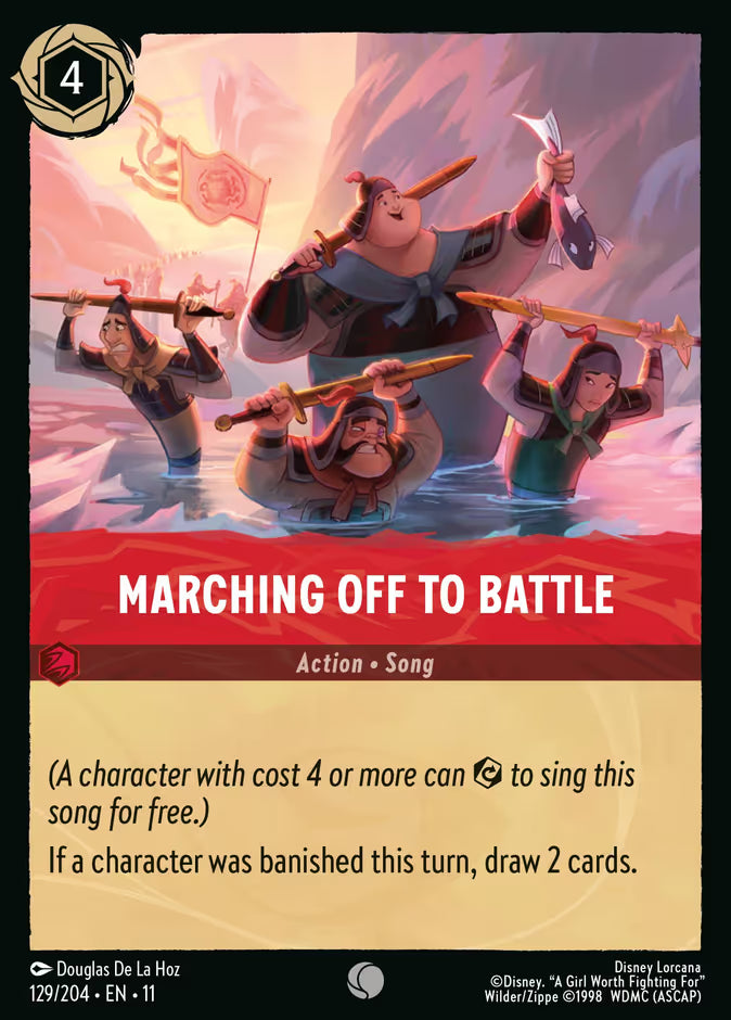 Marching Off to Battle - 129/204 - Cold Foil