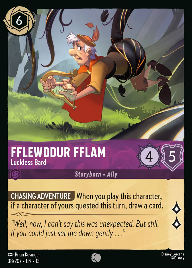 Fflewddur Fflam - Luckless Bard - 38/207