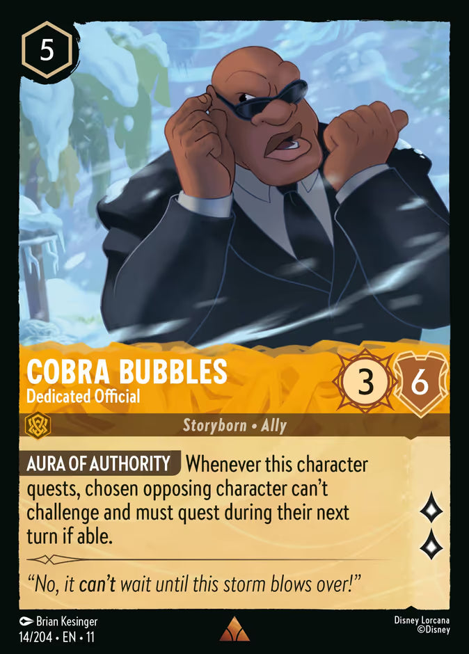 Cobra Bubbles - Dedicated Official - 14/204 - Cold Foil