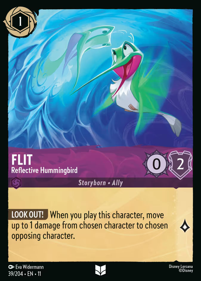Flit - Reflective Hummingbird - 39/204 - Cold Foil