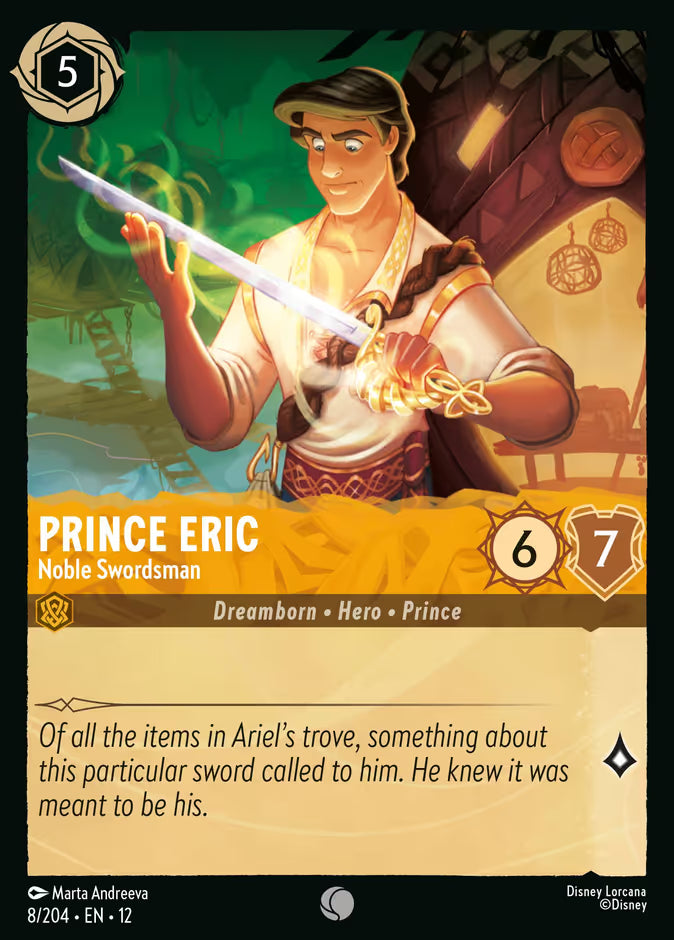 Prince Eric - Noble Swordsman - 8/204 - Cold Foil