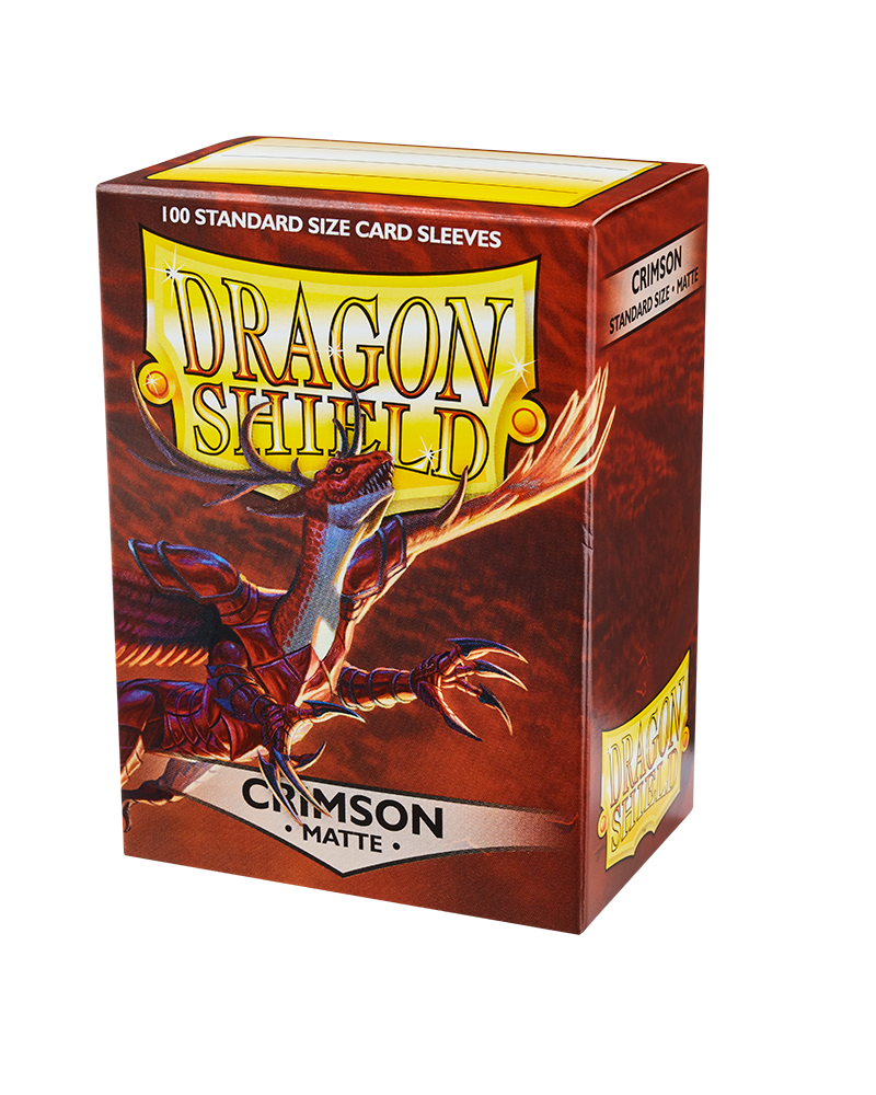 Dragon Shield Sleeves: Standard Matte - Crimson 100CT
