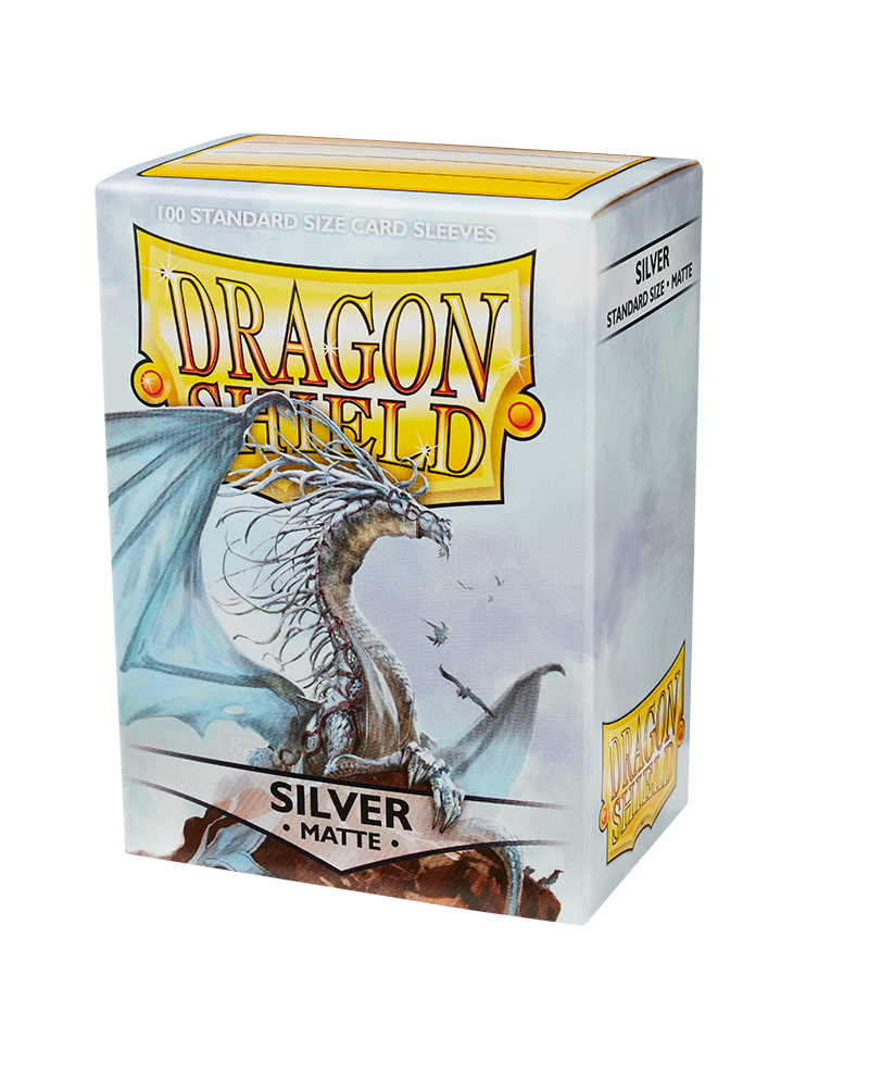 Dragon Shield Sleeves: Standard Matte - Silver 100CT