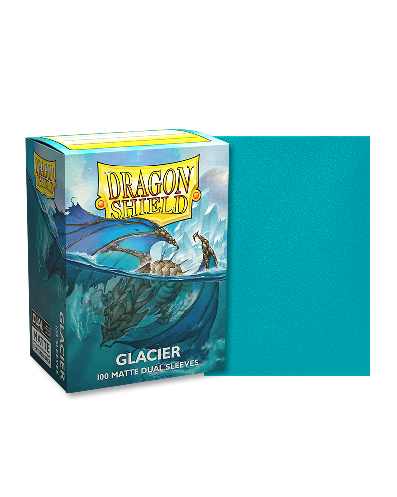 Dragon Shield Sleeves: Standard Matte Dual - Glacier 100CT