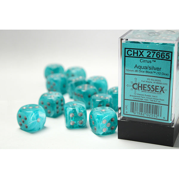 16mm 12d6 Cirrus: Aqua/Silver