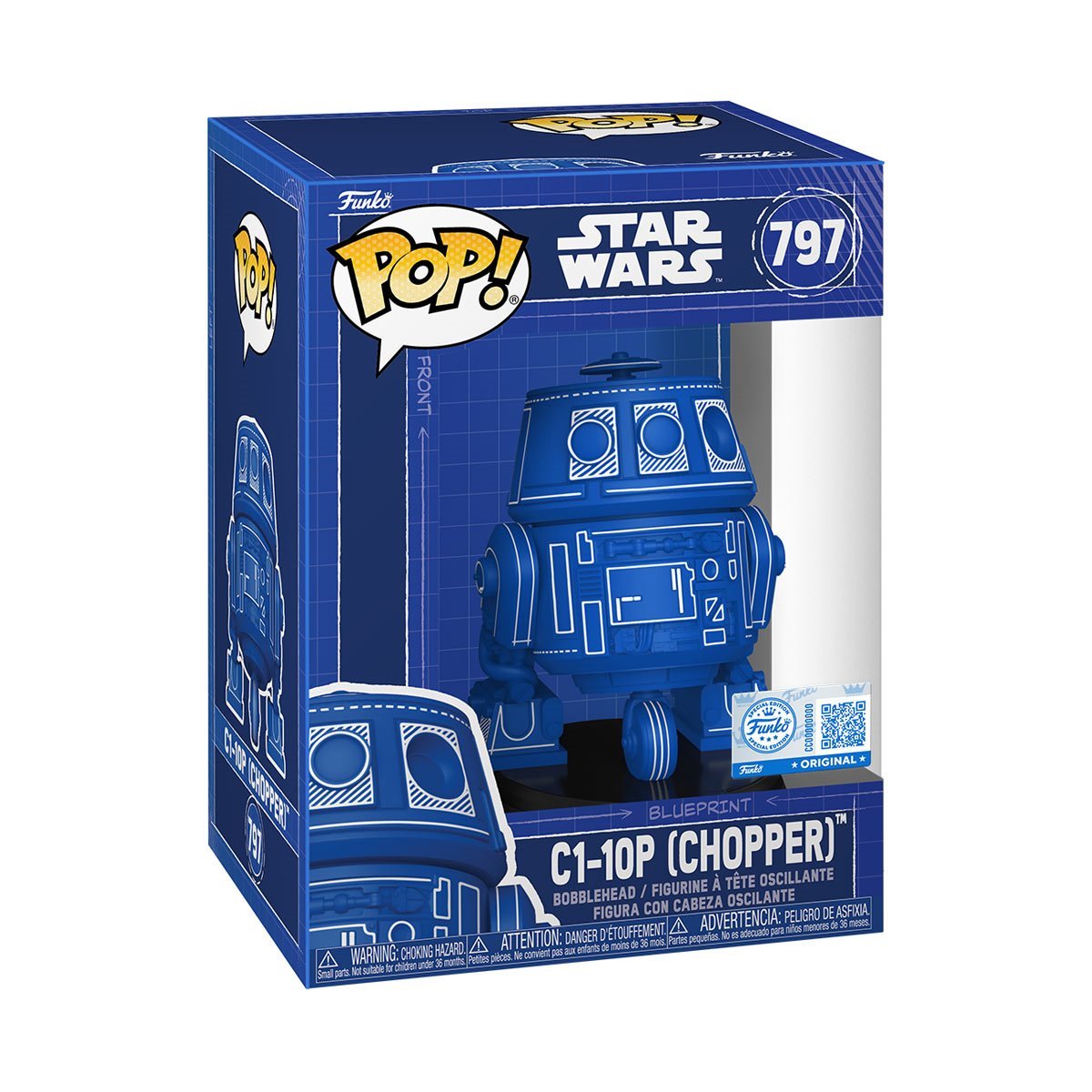 Funko POP! Star Wars - C1-10P (Chopper) Blueprint #797 (Entertainment Earth Exclusive)