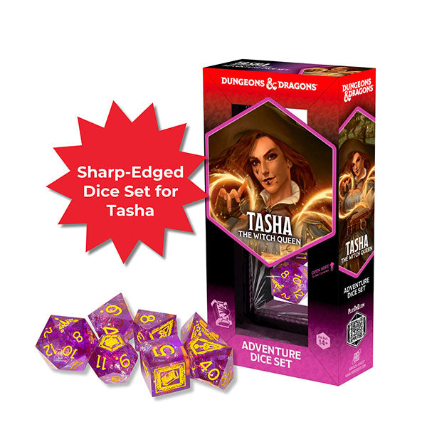 D&D Adventure Dice Set: Tasha the Witch Queen - Sharp-Edged Dice Set