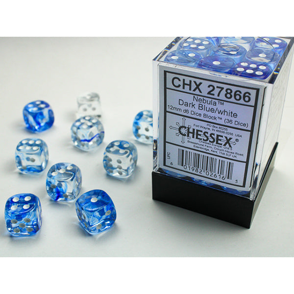 12mm 36d6 Nebula: Dark Blue/White