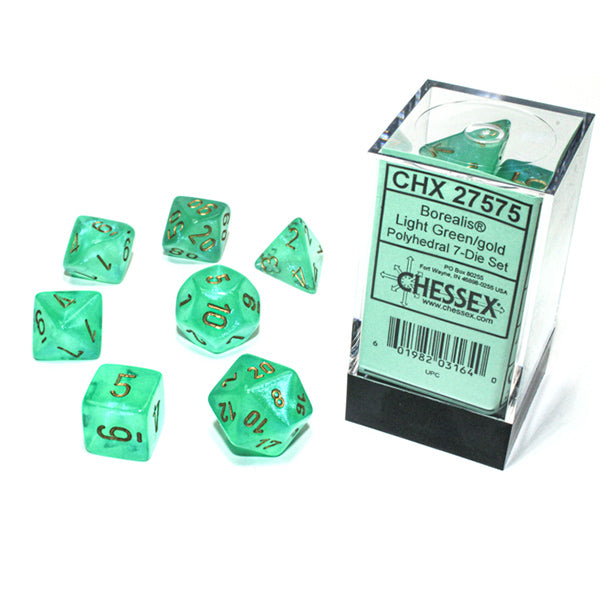 7-Die Set Borealis Luminary: Light Green/Gold