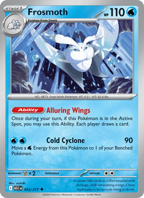 Frosmoth (Energy Symbol Pattern) - 053/217 - Reverse Holofoil