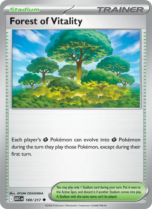 Forest of Vitality - 188/217 - Reverse Holofoil