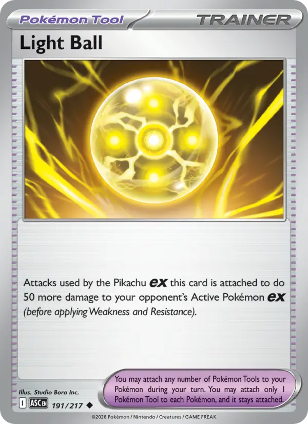 Light Ball - 191/217 - Reverse Holofoil