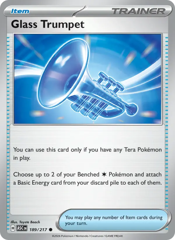Glass Trumpet  - 189/217 - Reverse Holofoil