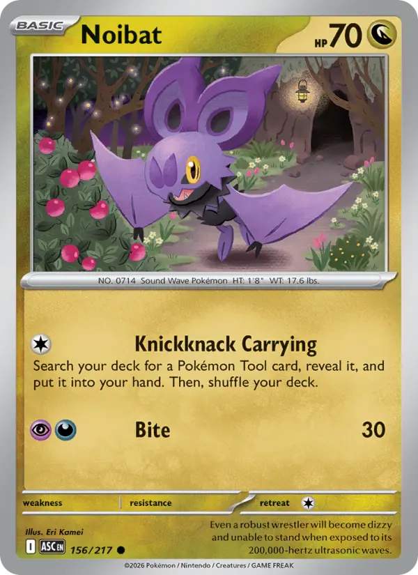 Noibat (Friend Ball) - 156/217 - Reverse Holofoil