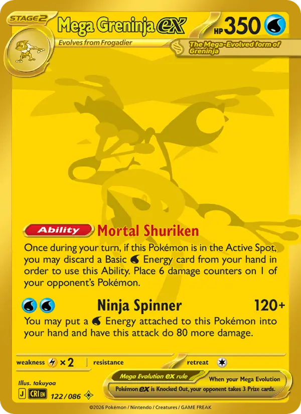 Mega Greninja ex  - 122/086