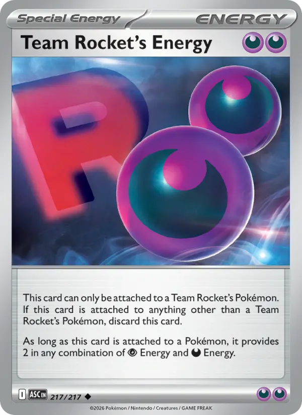 Team Rocket's Energy - 217/217 - Reverse Holofoil