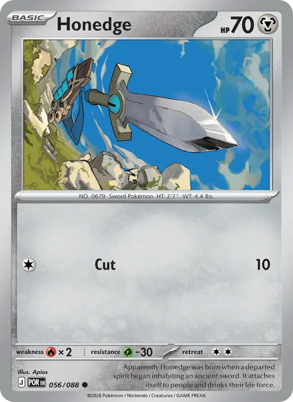 Honedge - 056/088 - Reverse Holofoil