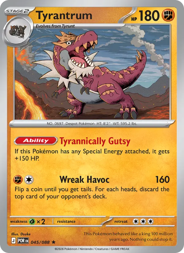 Tyrantrum - 045/088 - Reverse Holofoil