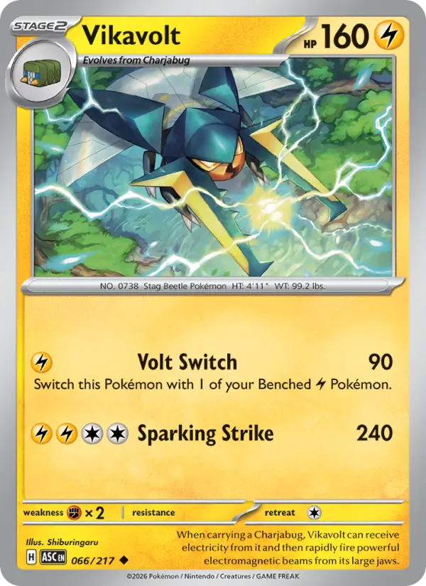 Vikavolt  - 066/217 - Reverse Holofoil
