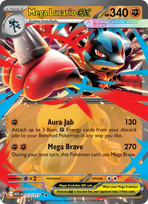 Mega Lucario ex - 113/217