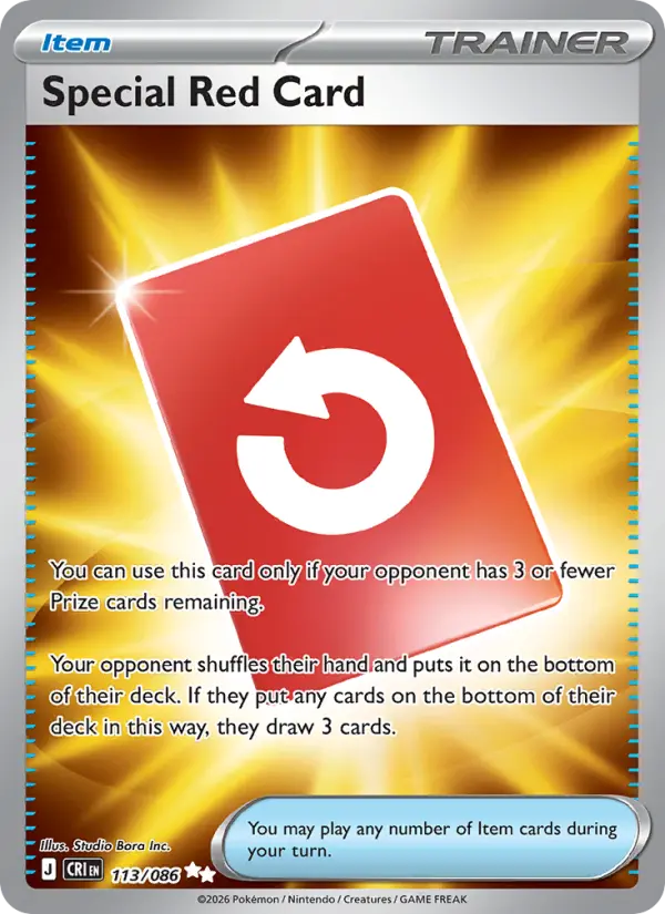 Special Red Card  - 113/086