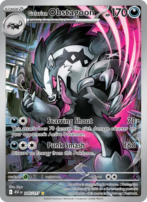 Galarian Obstagoon  - 245/217