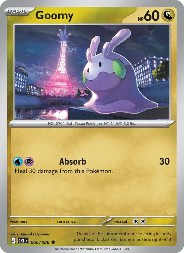 Goomy - 066/086 - Reverse Holofoil