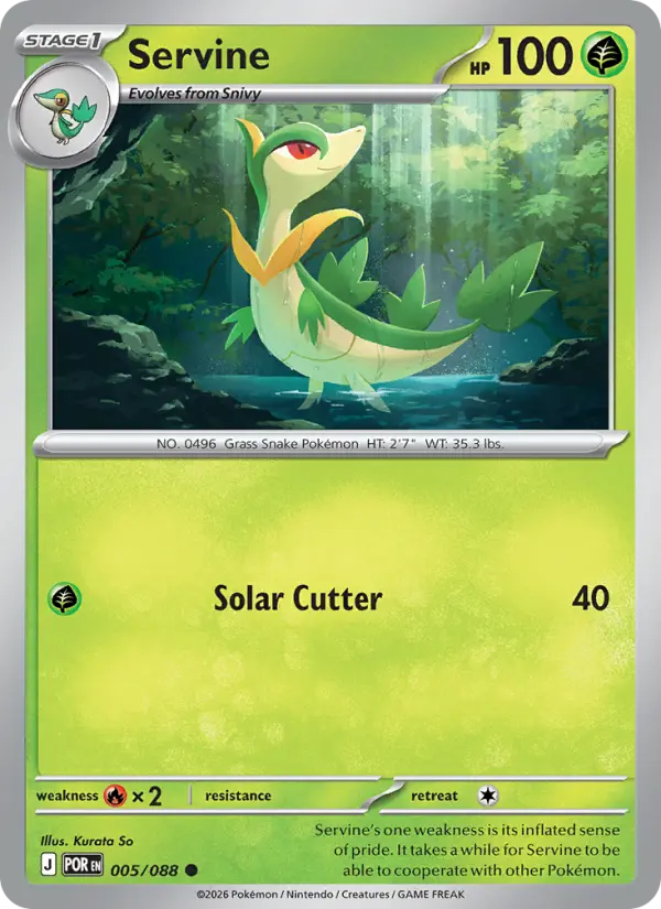 Servine - 005/088 - Reverse Holofoil