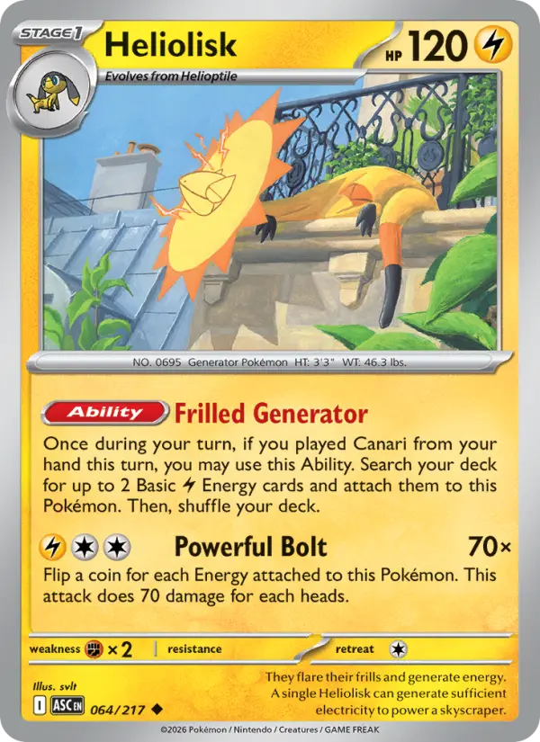 Heliolisk  - 064/217 - Reverse Holofoil