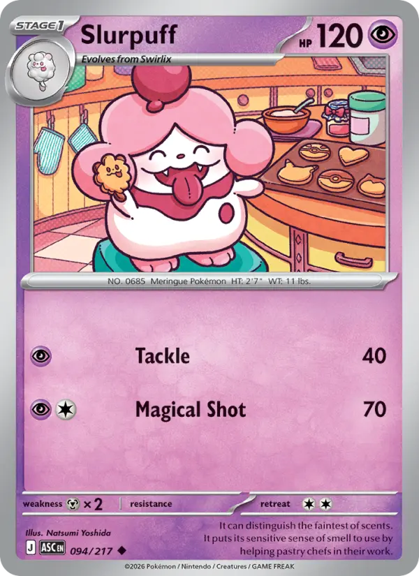 Slurpuff  - 094/217 - Reverse Holofoil