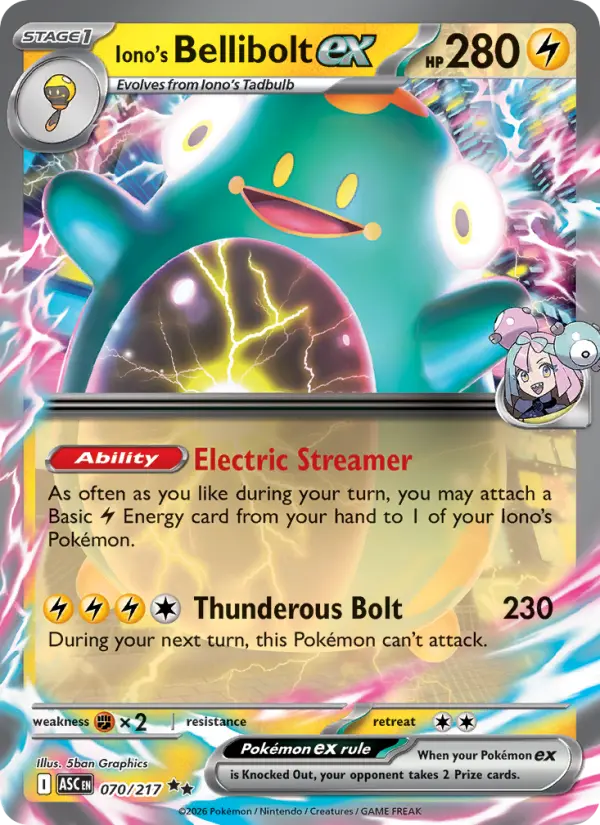 Iono's Bellibolt ex  - 070/217