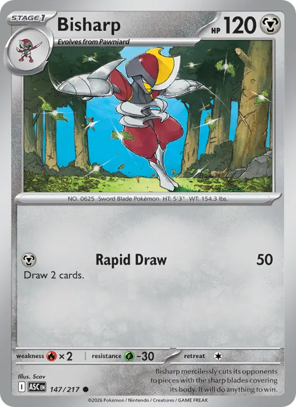 Bisharp (Quick Ball) - 147/217 - Reverse Holofoil