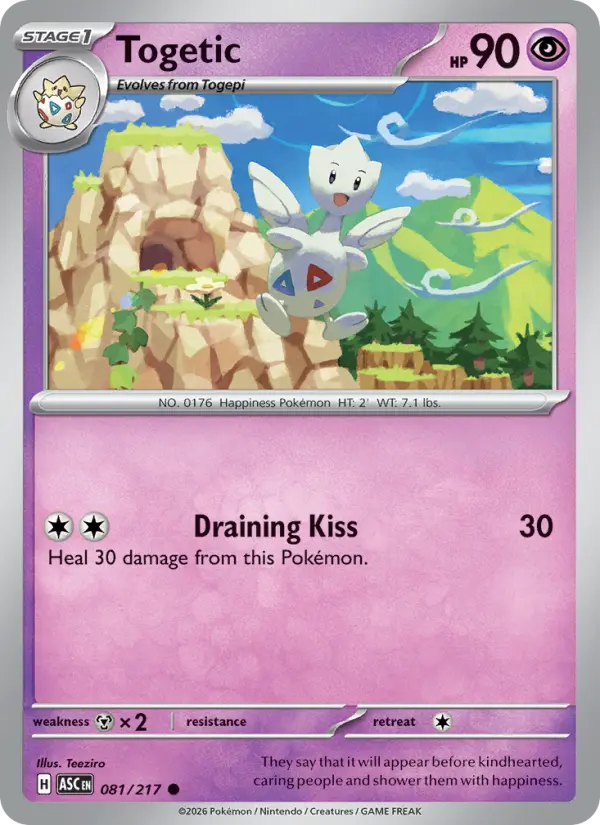 Togetic (Love Ball) - 081/217 - Reverse Holofoil