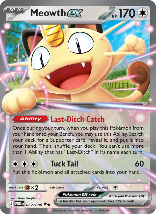 Meowth ex  - 062/088