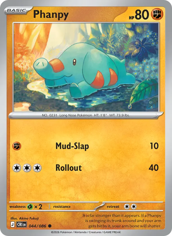 Phanpy - 044/086 - Reverse Holofoil