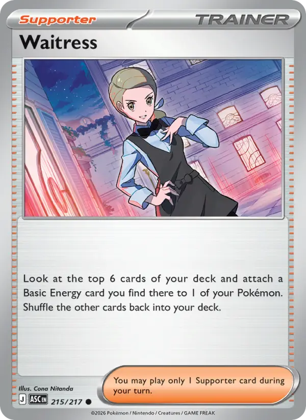 Waitress - 215/217 - Reverse Holofoil
