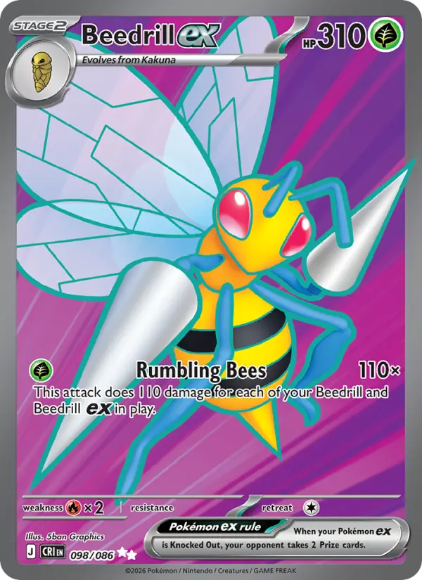Beedrill ex  - 098/086