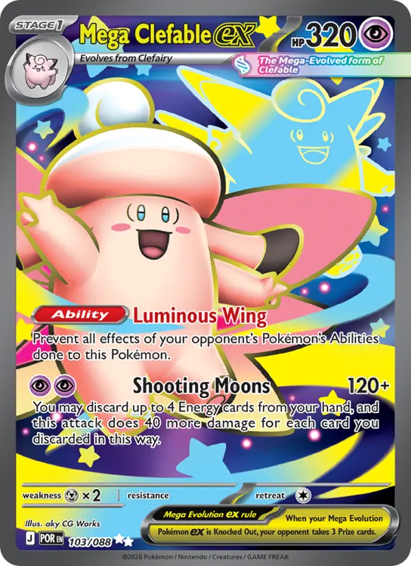 Mega Clefable ex  - 103/088
