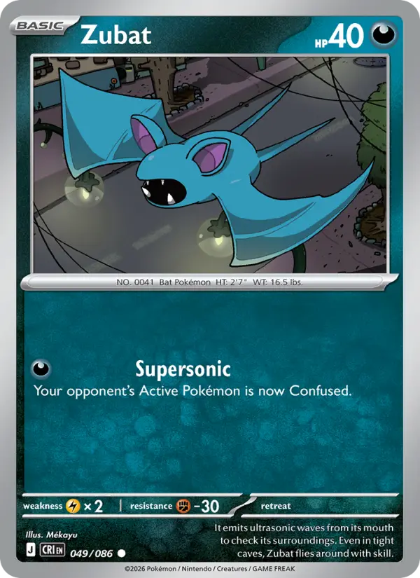Zubat - 049/086 - Reverse Holofoil