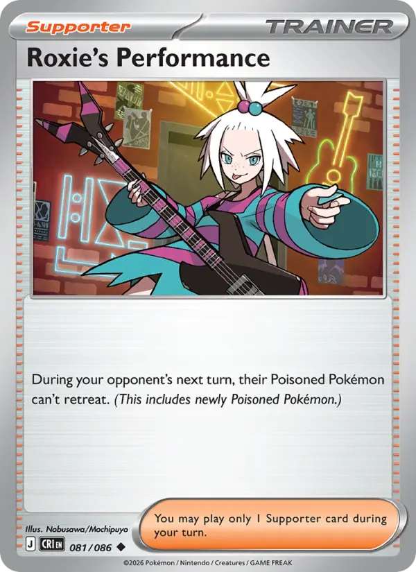 Roxie's Performance  - 081/086 - Reverse Holofoil