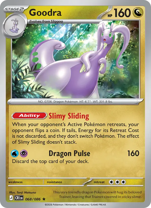 Goodra - 068/086 - Reverse Holofoil