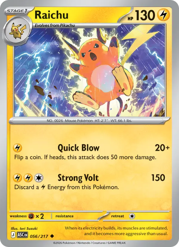 Raichu - 056/217