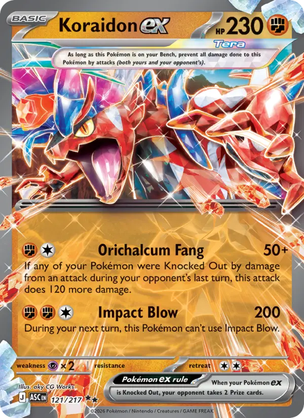 Koraidon ex - 121/217