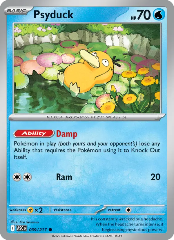 Psyduck  - 039/217 - Reverse Holofoil