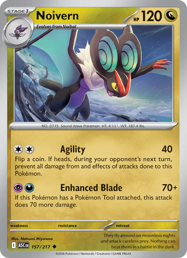 Noivern (Energy Symbol Pattern) - 157/217 - Reverse Holofoil