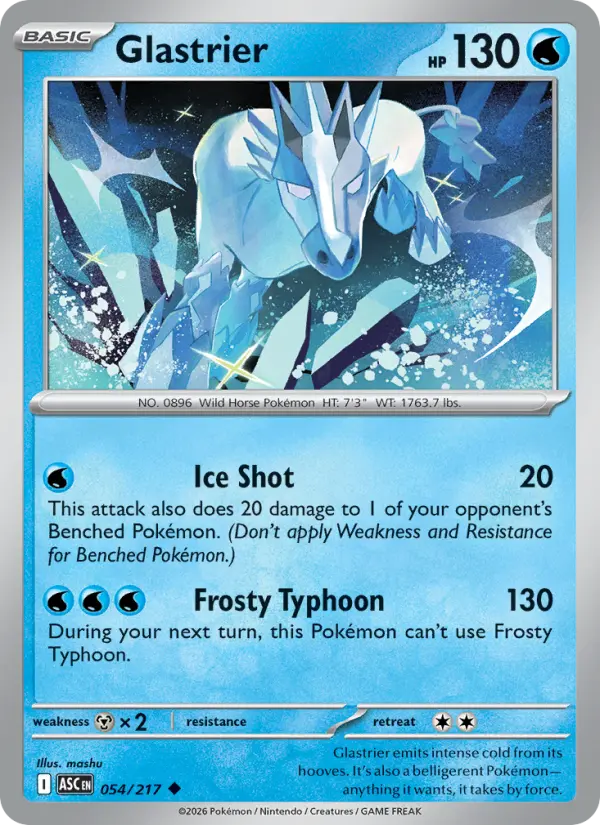 Glastrier (Energy Symbol Pattern) - 054/217 - Reverse Holofoil