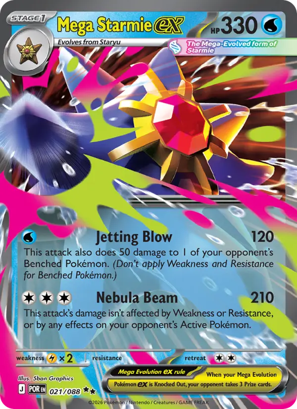 Mega Starmie ex  - 021/088