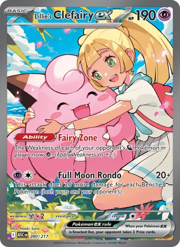 Lillie's Clefairy ex  - 280/217