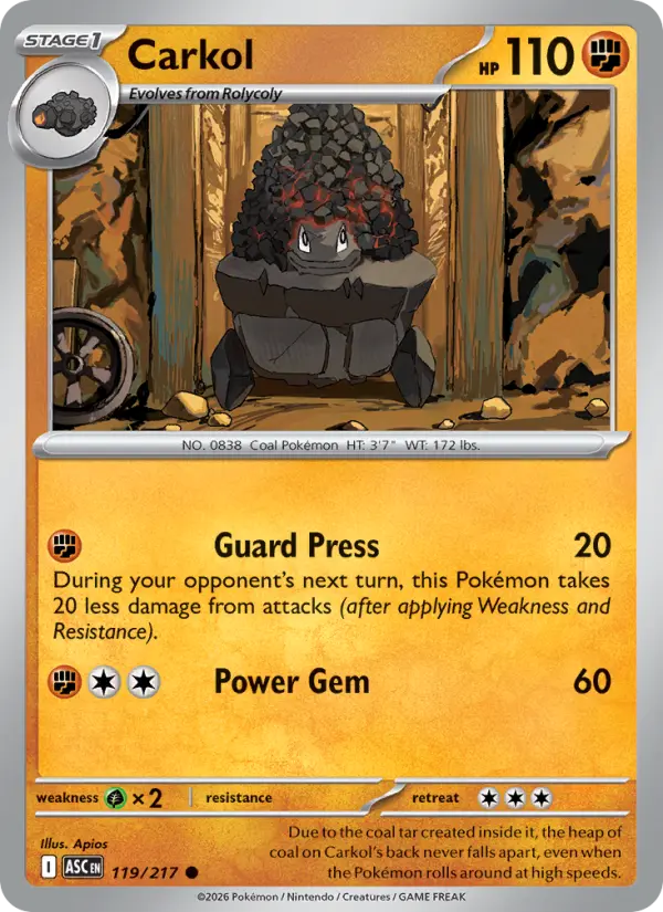 Carkol (Dusk Ball) - 119/217 - Reverse Holofoil